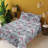 Ambesonne Watercolor Botany Sheet Set 4 Pcs Retro Boho Bloom-109495370-109495367