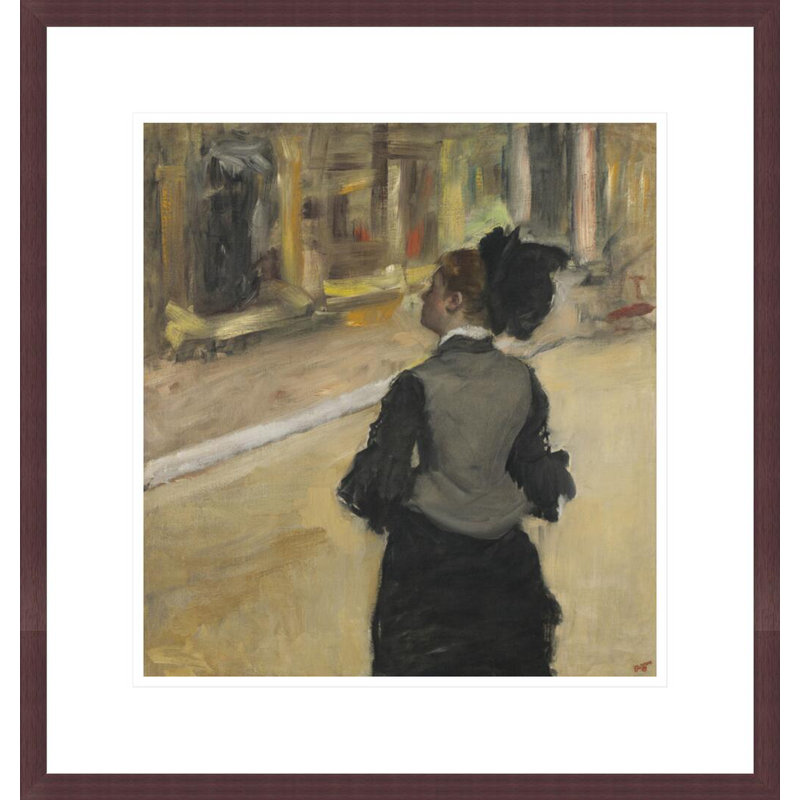 «Femme vue de derrière» par Edgar Degas - impression giclée encadrée, H 18,7 po x l 17,75 po