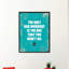 «The Only Bad Work Out is the One That You Did Don't Do», reproduction d'art textuel sur toile encadrée-29514075