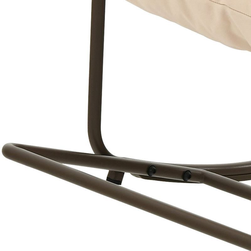 Chaise berçante confortable avec coussin moelleux et confortable