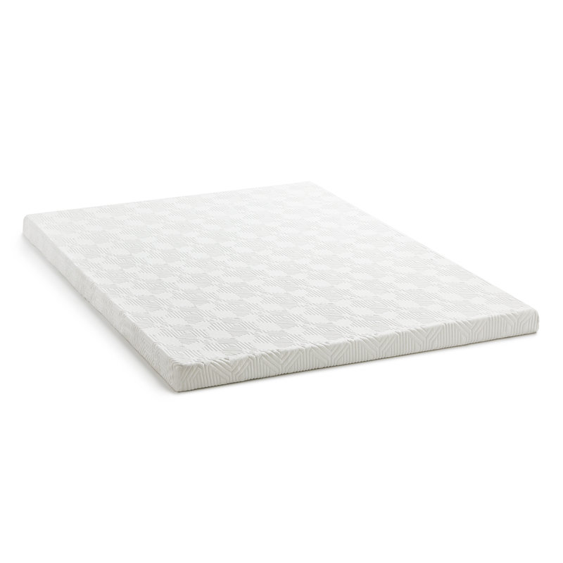 3" Gel Memory Foam Mattress Topper with Cover, Twin 