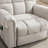Havemeyer 42.52" Wide Polyester Heated Massage Manual Swivel Recliner Chair With Remote Control-1065626636