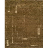 Tulsi Hand Knotted Area Rug in Brown