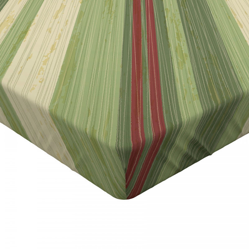 Microfiber Striped Fitted Sheet, Queen Fitted Sheet