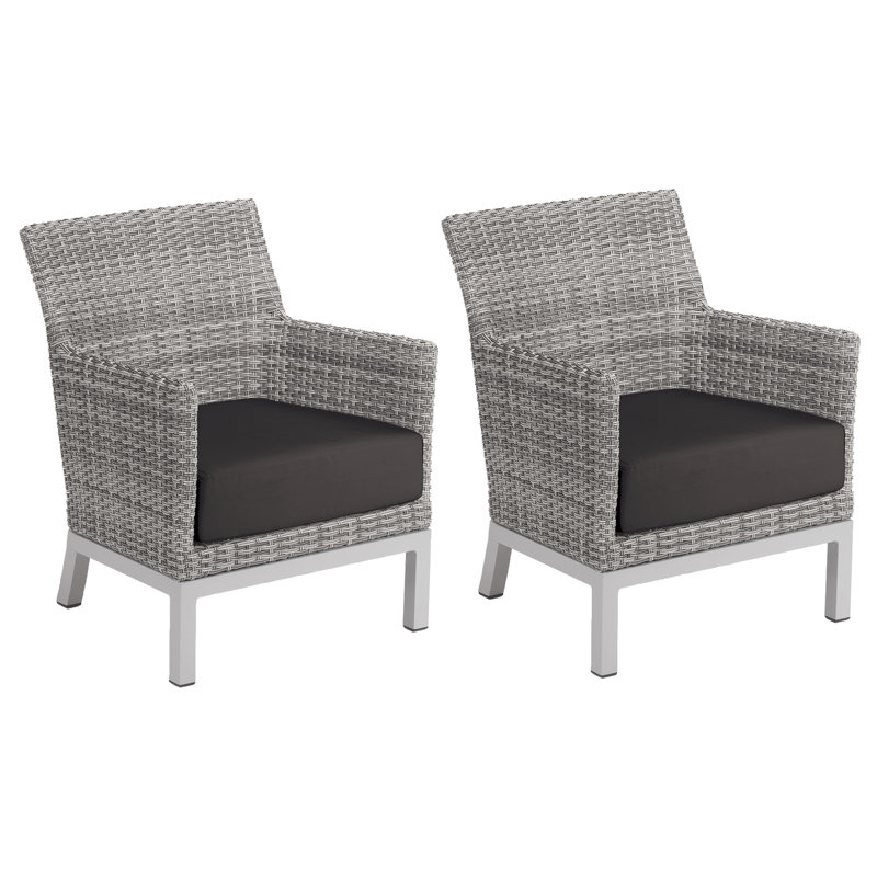 Argento Outdoor Lounge Chair, Jet Black