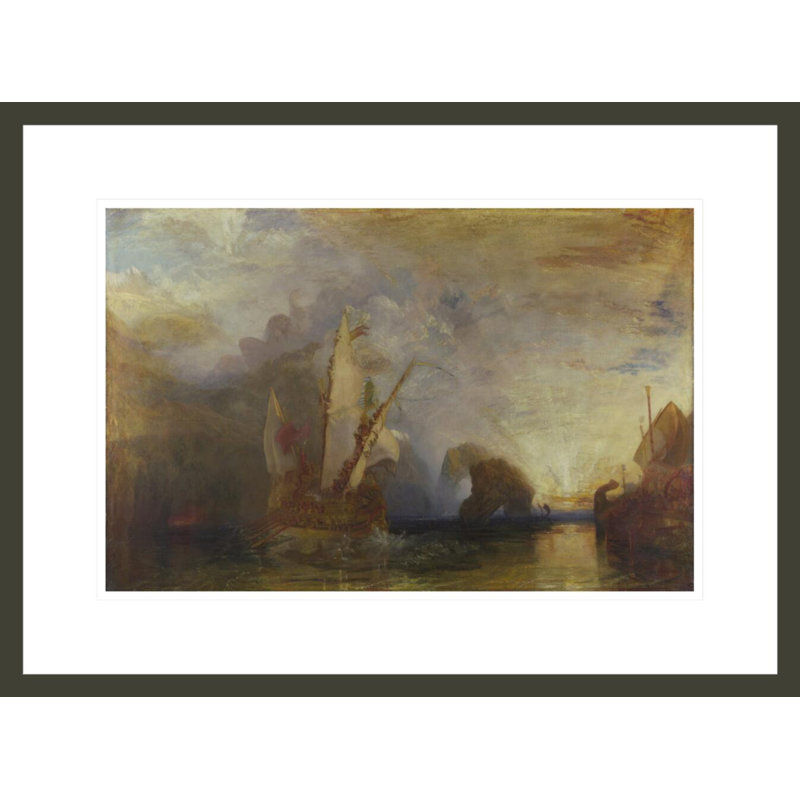 «Ulysses moquer Polyphemus - Homer's Odyssey» par Joseph Mallord William Turner - impression giclée encadrée