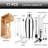 17 Piece Bartender Kit - Bar Tool Set Cocktail Shaker Set - With Rayon From Bamboo Stand