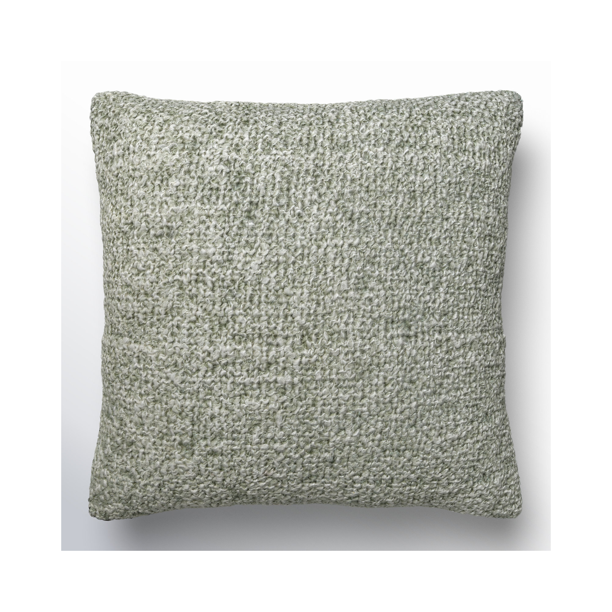 Tamari Pillow Cover, 22"H x 22"W, Green, Polyester/Polyfill