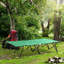 Lit de camp pliant pour 2 personnes pour adultes, lit de camp portatif extérieur extra large de 50 po avec sac de transport, lit de camping surélevé, randonnée sur la plage, vert-1100018706