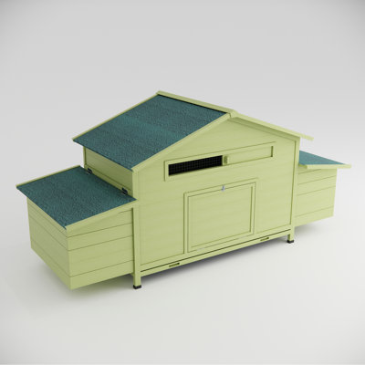 11.12 Ft² Chicken Coop, Good Ventilation, -proof Design, 2 -range Doors, Nesting Boxes, Perch Inside Poultry Ventilation Windows,
