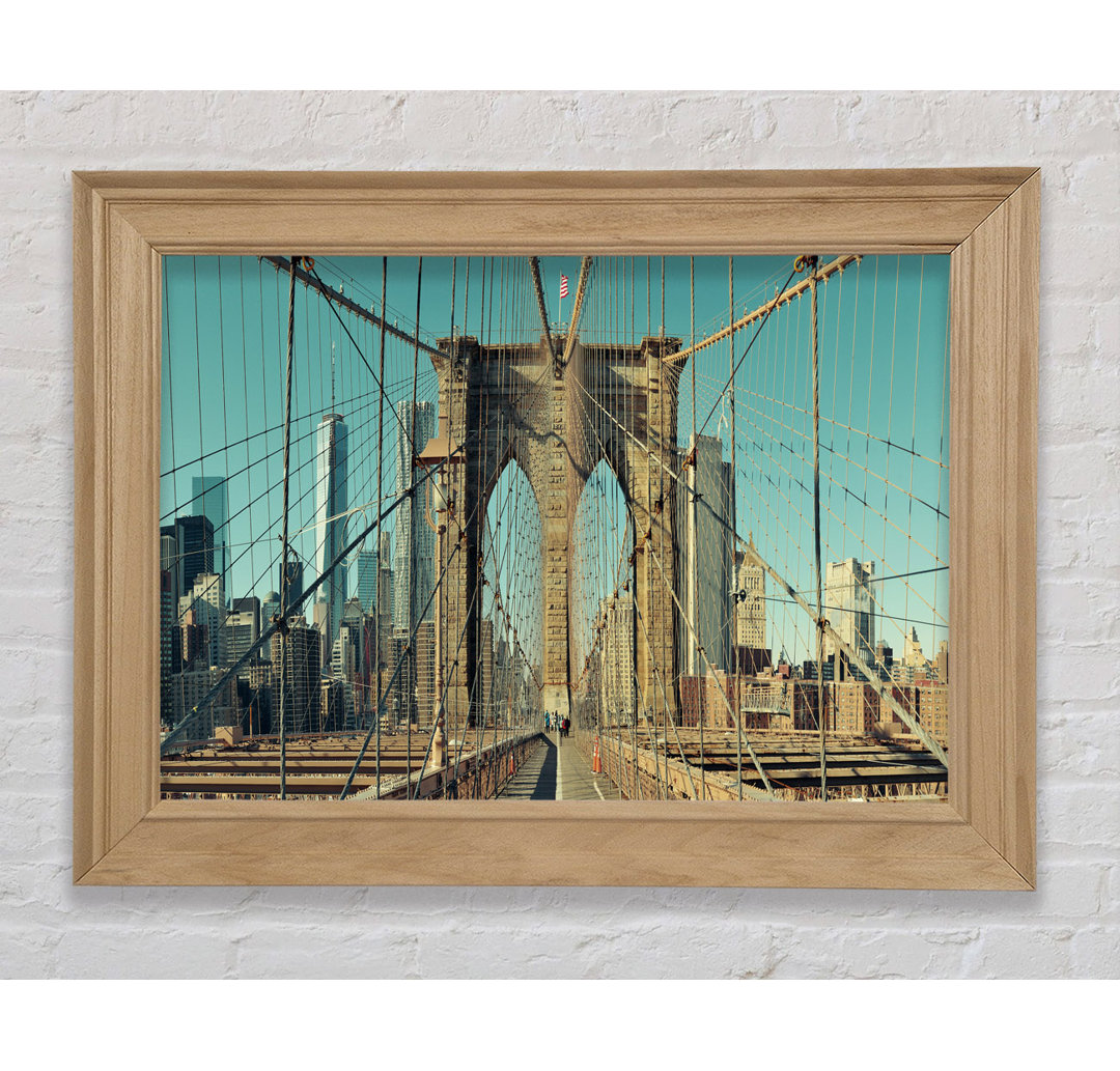 Amazing NYC Bridge - Einzelne Bilderrahmen Kunstdrucke