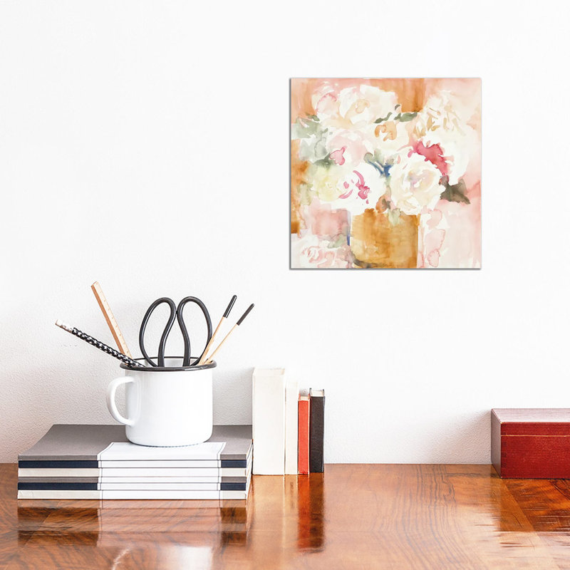 Cascading Blooms II by Lanie Loreth - Wrapped Canvas Painting, 30.48 cm H x 30.48 cm W
