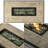 32" Rectangular Propane Fire Pit Table With Wicker Base - Includes Tank Cover, 50,000 BTU, 2-Piece Steel Patio Heater-1545013969