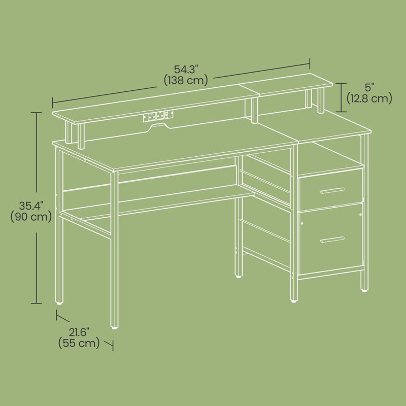 Metal Base Computer Desk