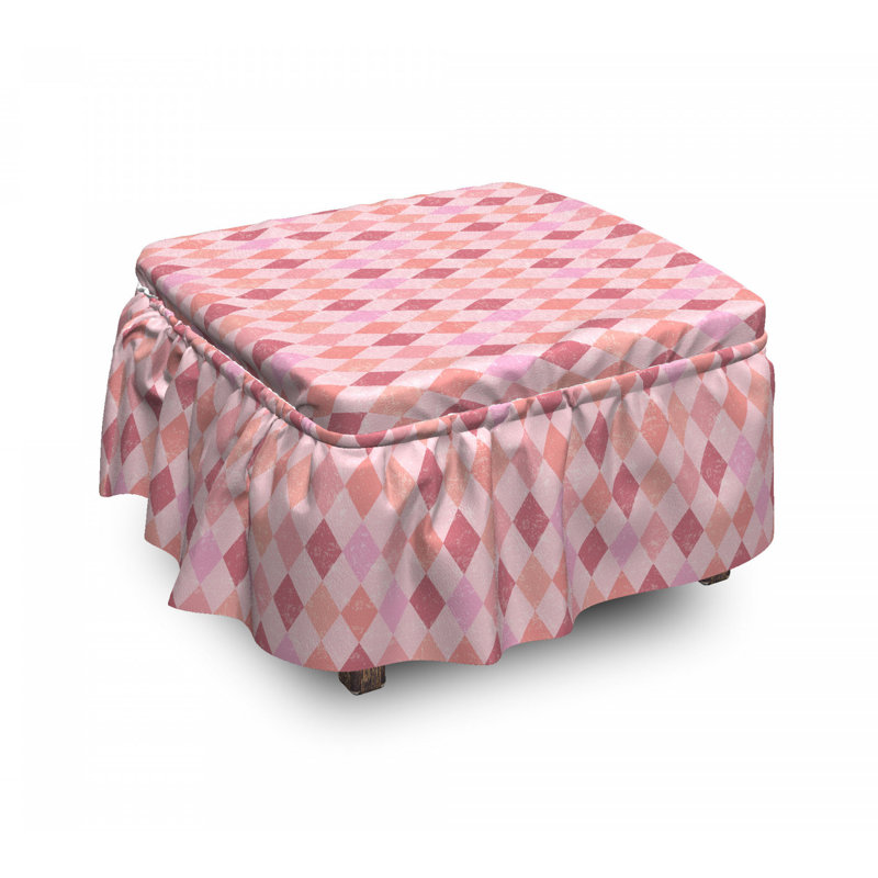 Housse pour repose-pieds harlequin diamond