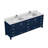 Double Bath Vanity with White Quartz Top and Faucet Set-110822061