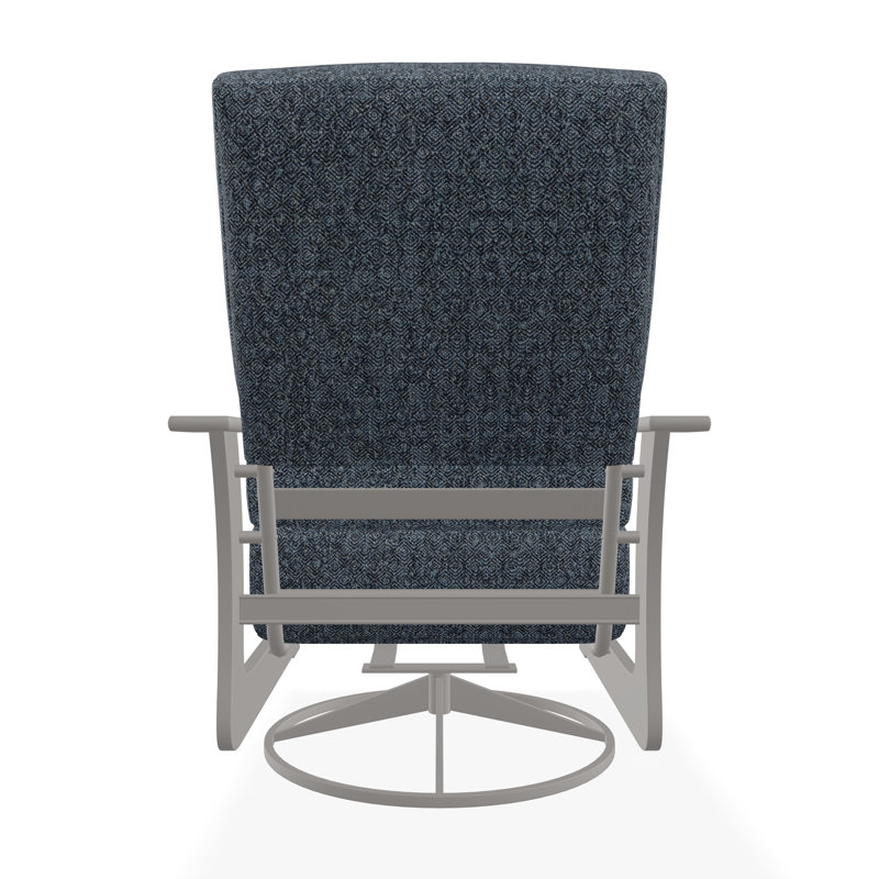 St. Catherine Polymer Outdoor Lounge Chair, Warm Gray, Restore Indigo