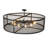 12 - Light Steel Drum Chandelier