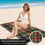 Serviette de plage classique à motif écossais 1 pièce, motif tartan douillet, microfibre polyvalente pour la piscine, les voyages et les activités de plein air, unisexe.