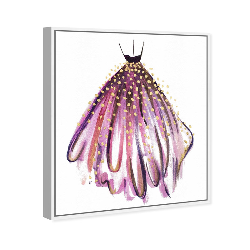 Mauve - peinture, Cadre en bois blanc, H 37 po x l 31 po x P 1,75 po