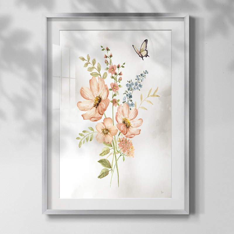 " Ocean Crush V ", White, Silver Framed Paper