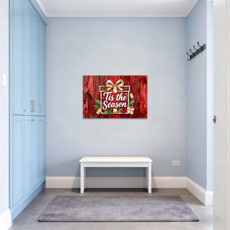 Panneau de Noël en bois «The Season Holiday»