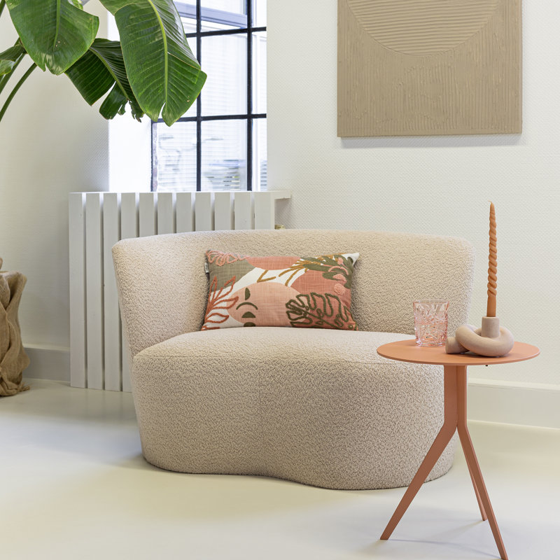 DALEY End Table, Pink Orange