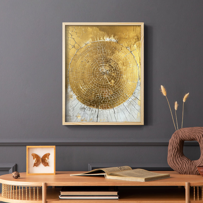 Série ABSTRACT CLxxxvi - reproduction encadrée de qualité supérieure - prête à être accrochée - aucun clou requis