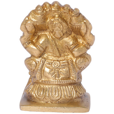 Cinq têtes Ganesha assis