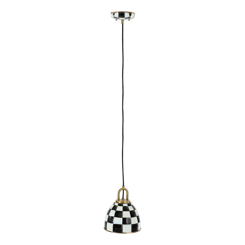 Courtly Check Dome Pendant Lamp, 8