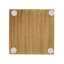 Sous-verres horizontaux à incrustation (ensemble de 4) - Sous-verres à motif brique minimal pour table basse, table de salle à manger et utilisation quotidienne