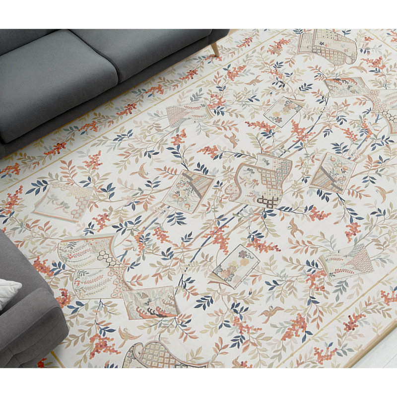 Aubusson Renaissance Wool Oriental Area Rug