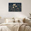 Art botanique sur toile bleu marine-133055948