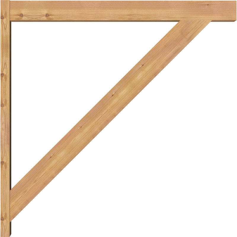 Pavé traditionnel traditionnel, P 42 po x H 42 po, Cèdre rouge occidental l 7 1/2 po (lisse)