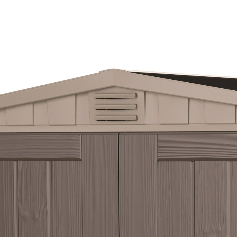 Keter 6' x 3' Taupe and Brown Resin Outdoor Storage Shed