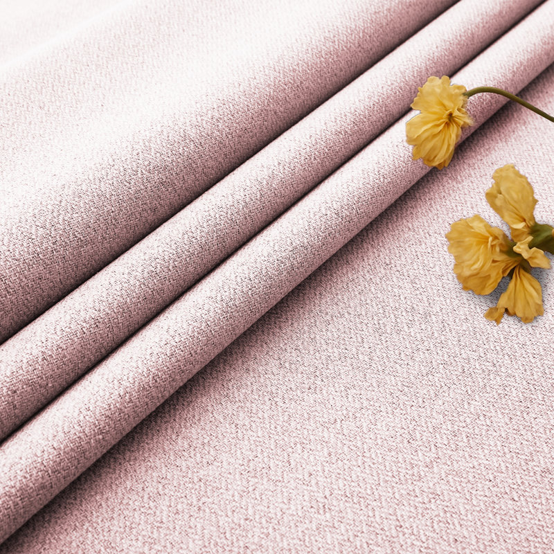 Linen Blackout Eyelet Curtain, 168cm Width x 228cm Drop, Blush