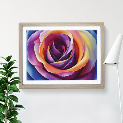 Watercolour Rose Flower Vol.1 - Single Picture Frame Print