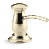 Transitional Design Refillable Soap Dispenser, Lotion Dispenser for Bathroom or Kitchen