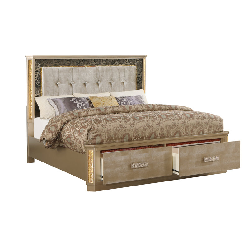Coutee Upholstered Platform Storage Bed, King