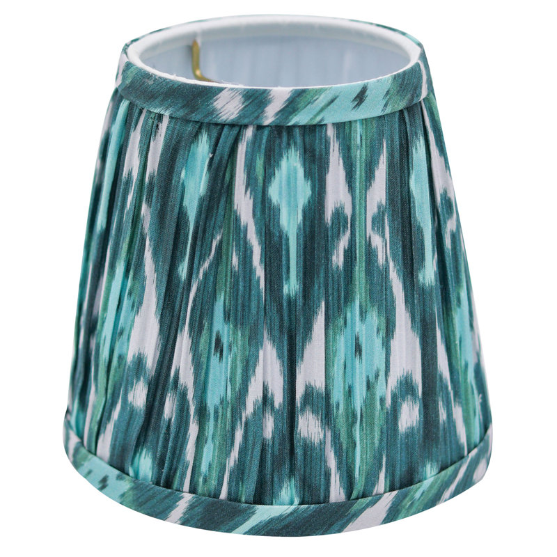 Abat-jour empire avec ajusteur de flamme, Bleu sarcelle/turquoise