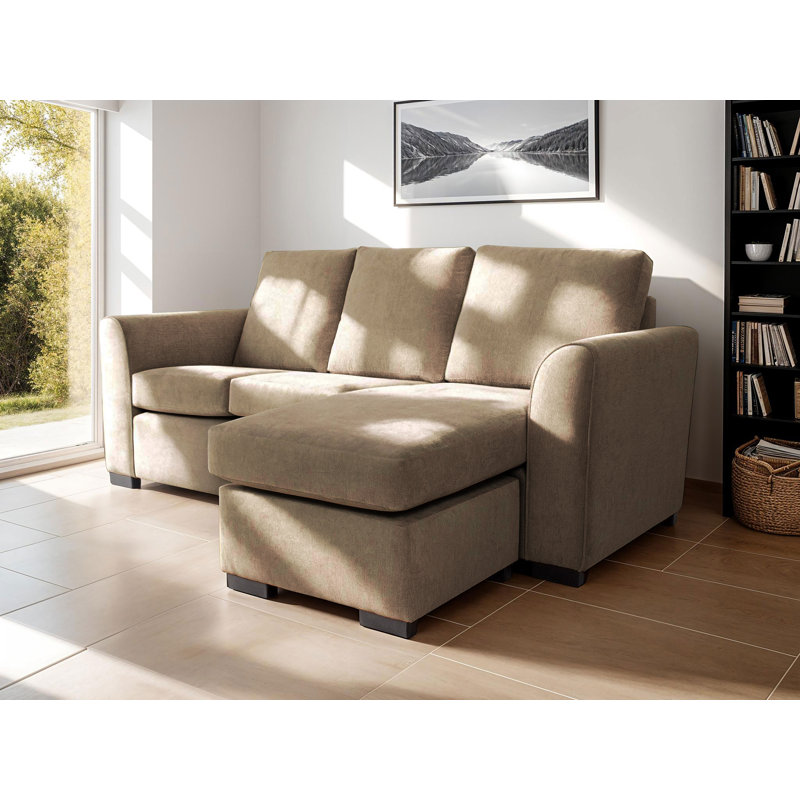 Celis 3 Seater Sofa & Chaise, Grey