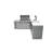 Mont Alpi MAi805-D90KEGFC 44-inch 6-Burner 115000 BTU 90 Degree Corner Deluxe Stainless Steel Gas Outdoor Kitchen Barbecue Island Grill with 3 Beer Tap Keg Dispenser + Wine Cooler Lockable Refrigerator