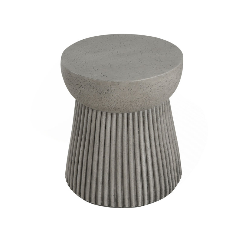 Table d'appoint d'extérieur en béton léger