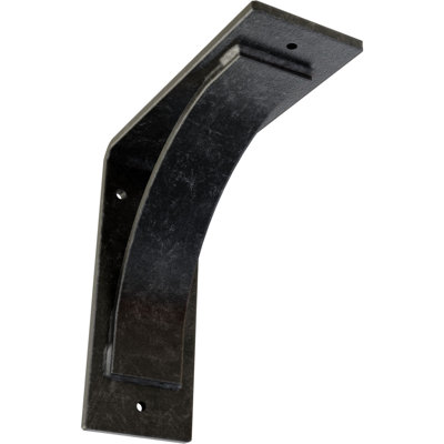 3"W x 8"D x 8"H Morris Steel Bracket, Antiqued Silver