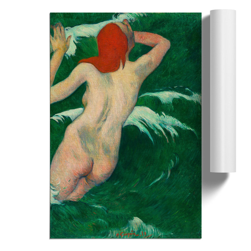 In the Waves by Paul Gauguin - Frameless Print, 42cm H x 30cm W x 0.1cm D
