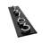 Floating Stand-Off 5-Number Vertical Sign, Black /W/ Silver Modern Font Numbers-105269953