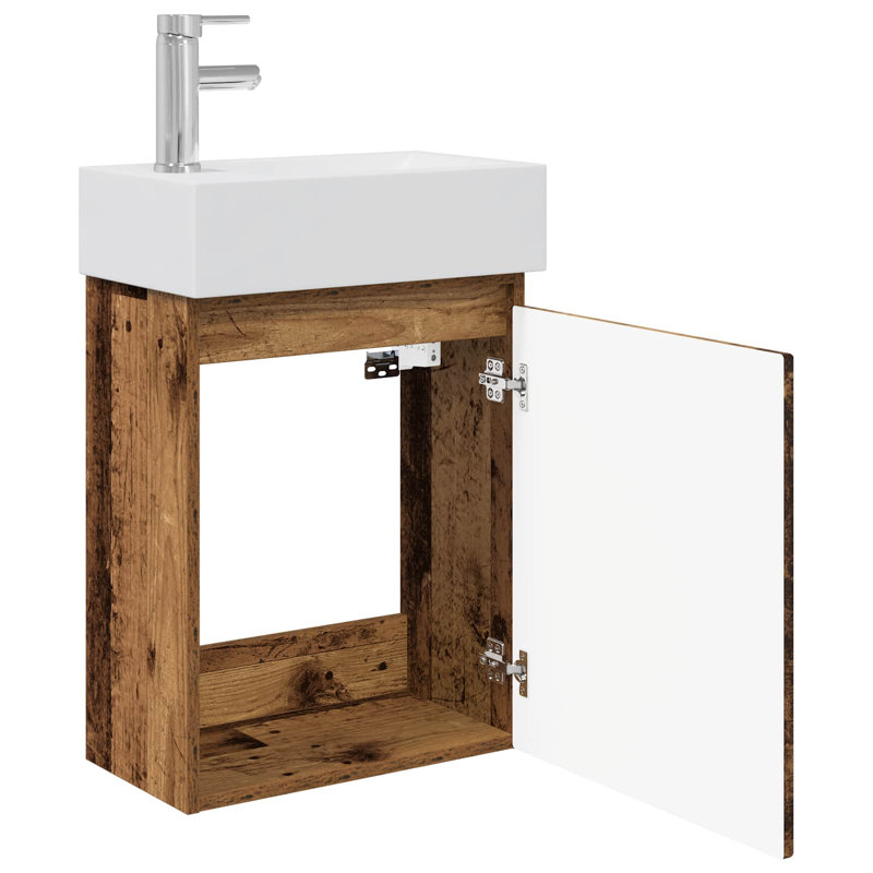 455 mm Bathroom Vanity, Old Wood