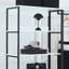 Système de penderie à porte - Structure en métal durable, tiroirs très profonds, teinture avec rangement, eau et chaleur, panneau de qualité Scratch E0, 2 fois plus épais, modulaire