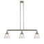 Luminaire suspendu linéaire à 3 lumières pour îlot de cuisine Montano-32986342-32986346-32986352