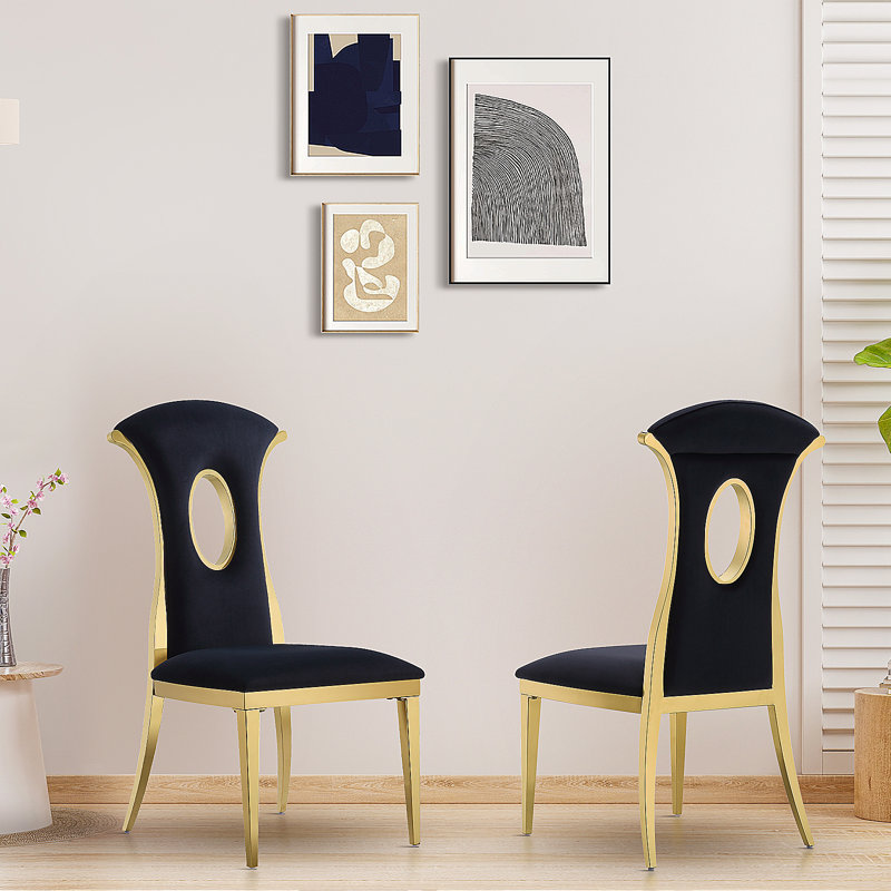 Chaise d'appoint Kipten, Noir
